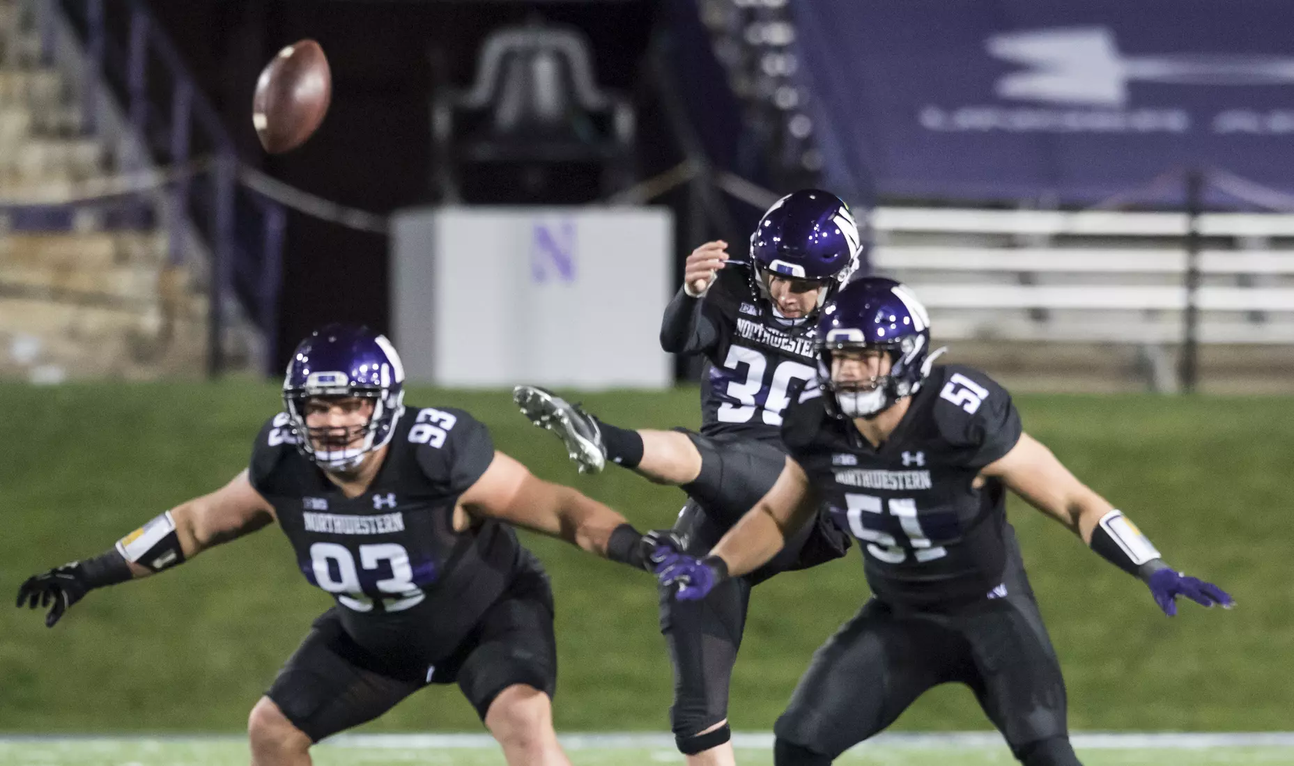 Northwestern University Football against Maryland Oct 24, 2020 in Evanston, Ill.