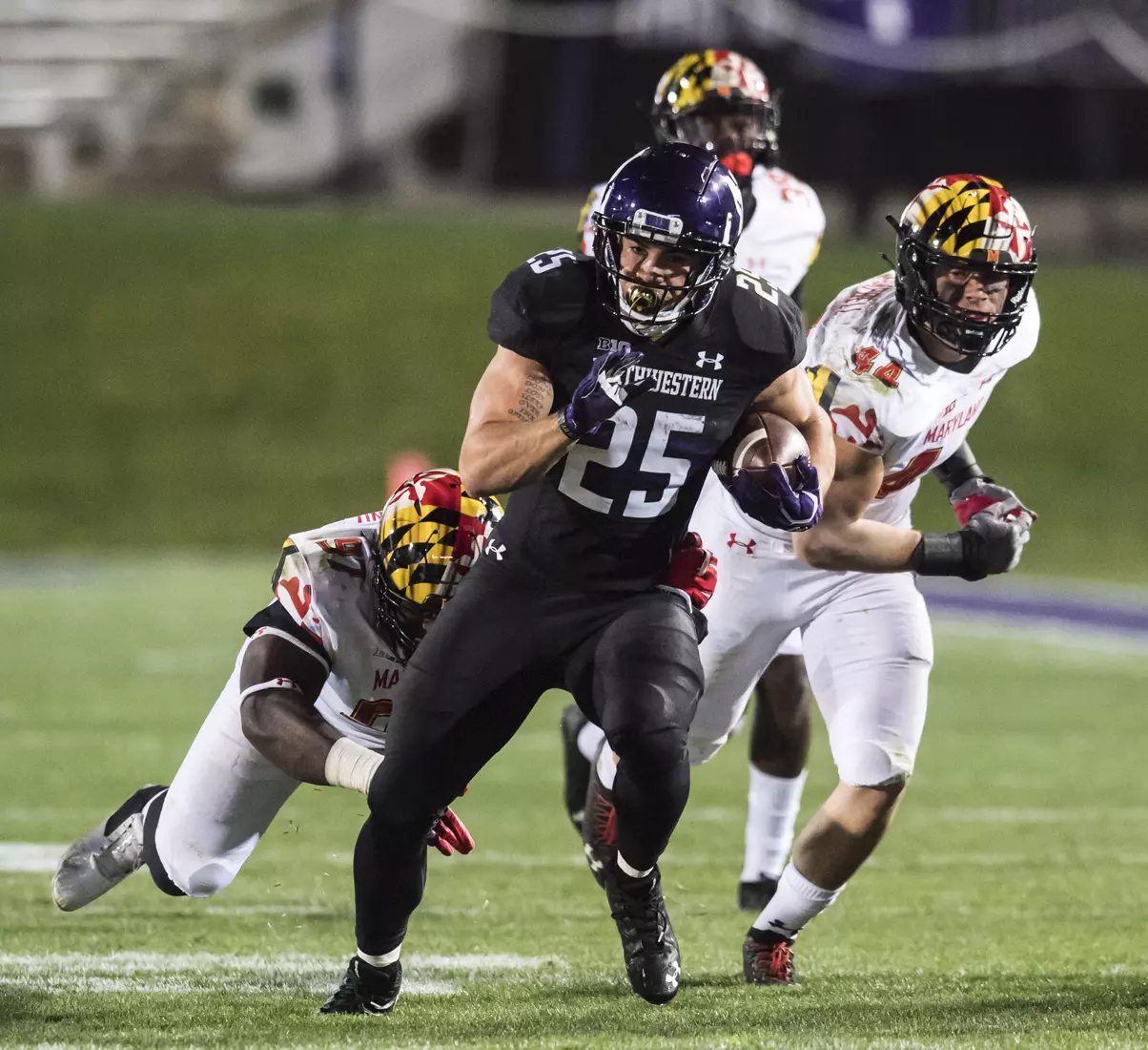 Northwestern University Football against Maryland Oct 24, 2020 in Evanston, Ill.