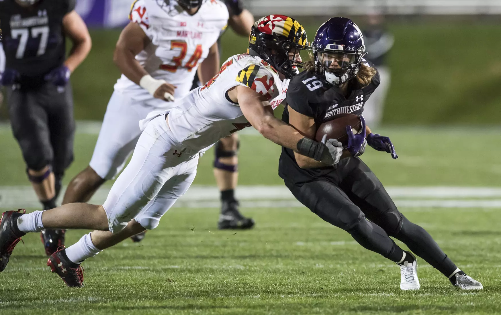Northwestern University Football against Maryland Oct 24, 2020 in Evanston, Ill.