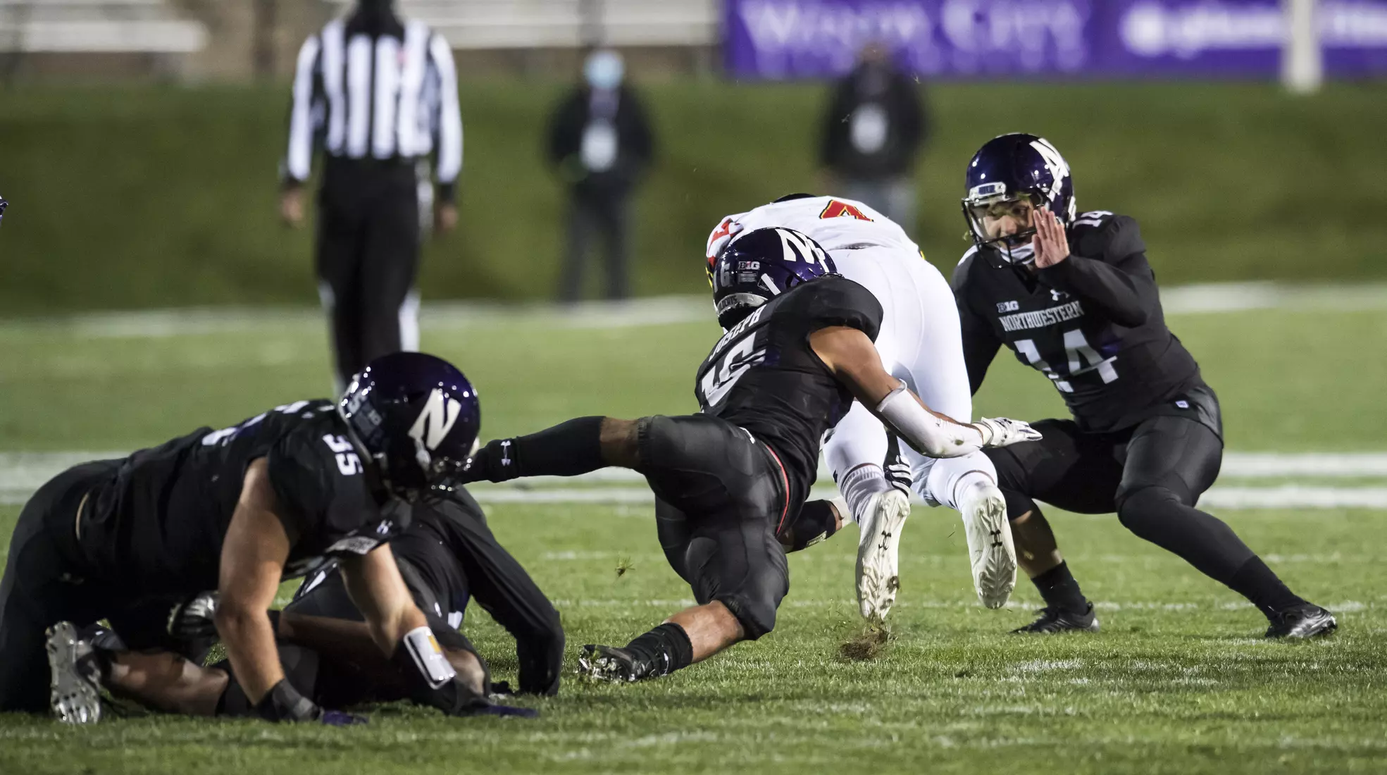 Northwestern University Football against Maryland Oct 24, 2020 in Evanston, Ill.