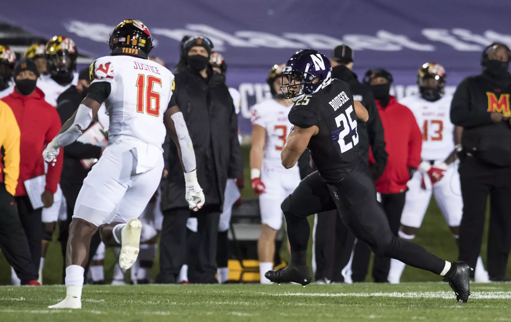 Northwestern University Football against Maryland Oct 24, 2020 in Evanston, Ill.