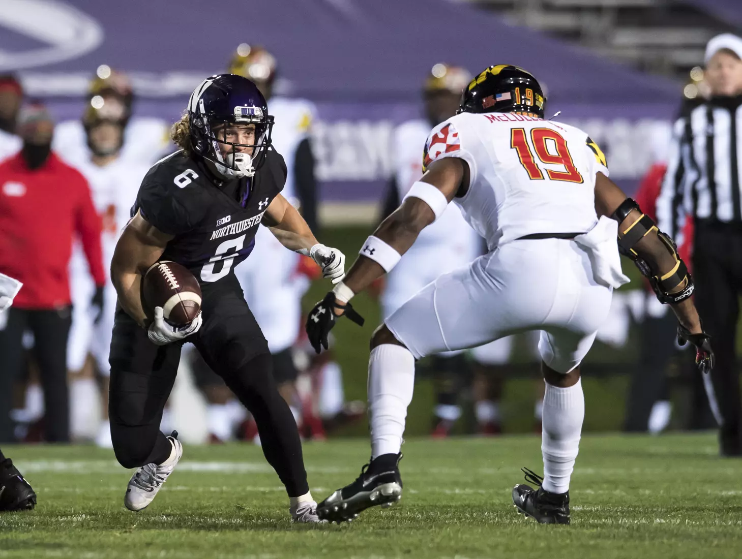 Northwestern University Football against Maryland Oct 24, 2020 in Evanston, Ill.
