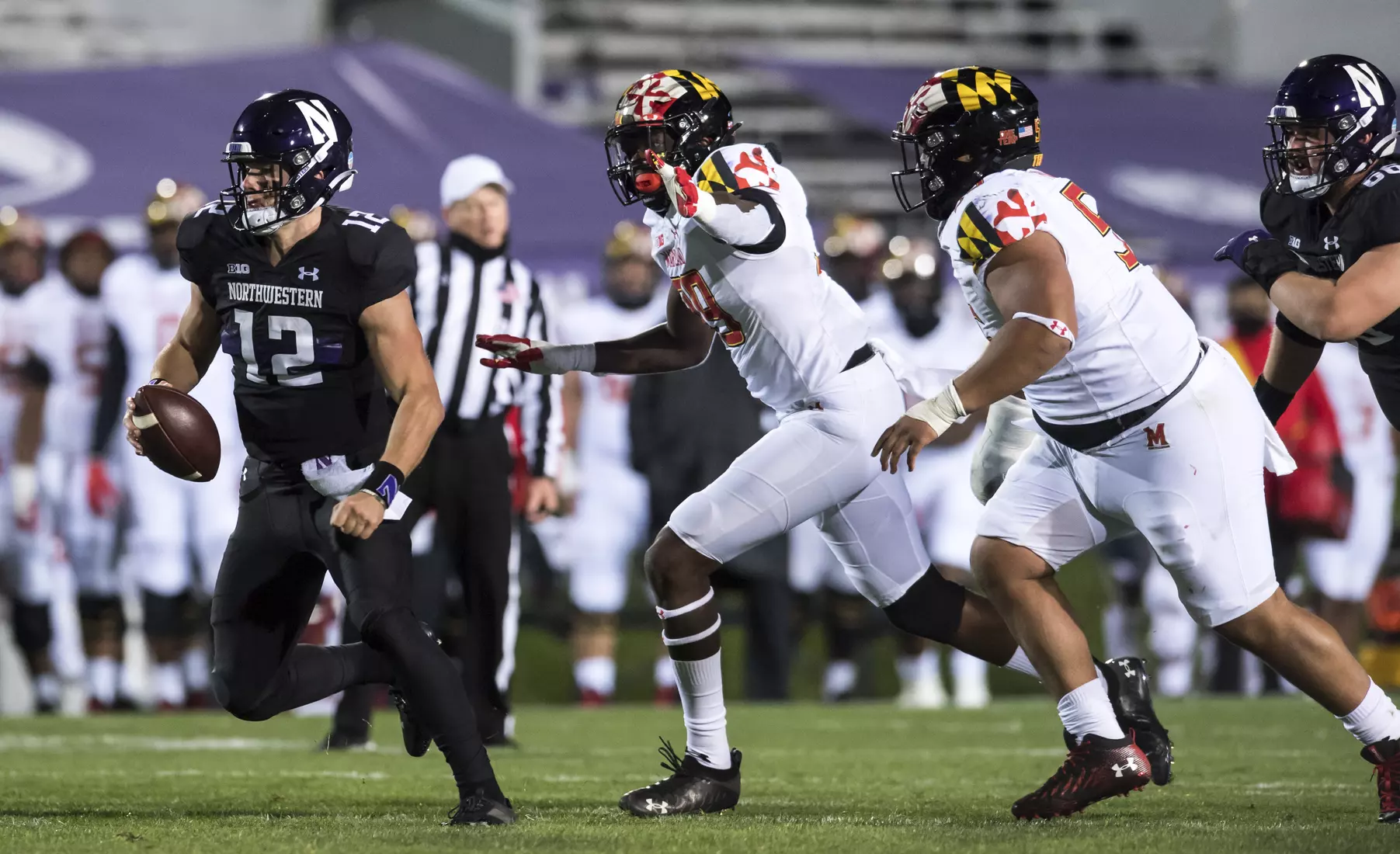 Northwestern University Football against Maryland Oct 24, 2020 in Evanston, Ill.