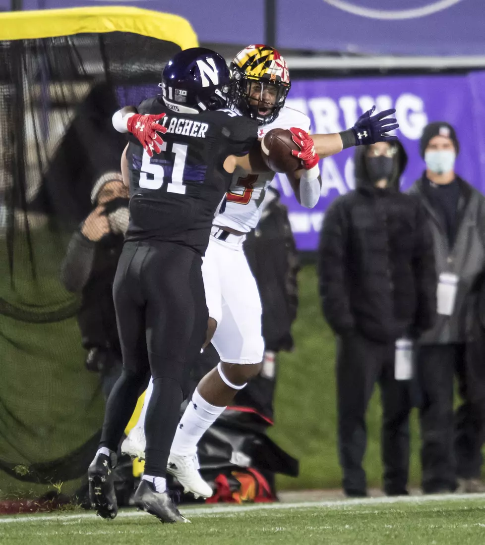 Northwestern University Football against Maryland Oct 24, 2020 in Evanston, Ill.