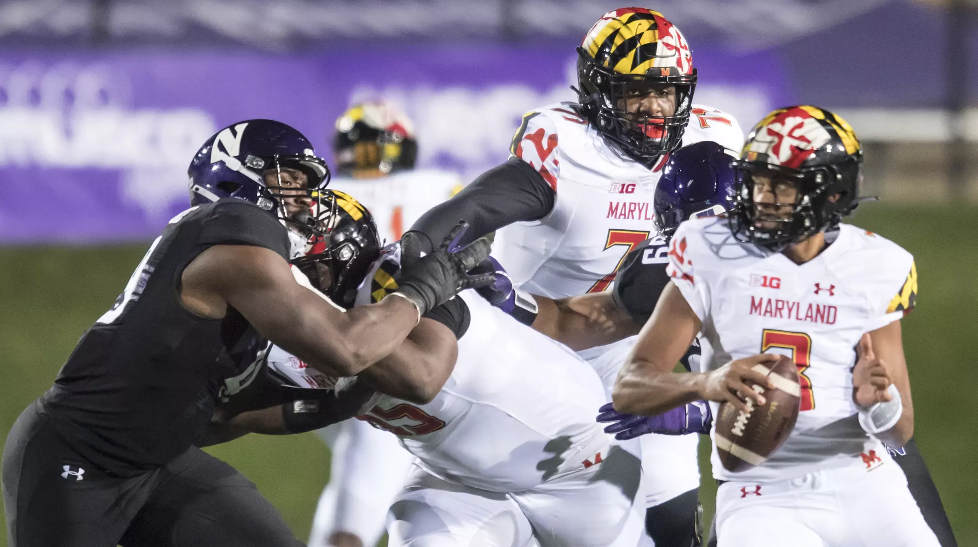 Northwestern University Football against Maryland Oct 24, 2020 in Evanston, Ill.