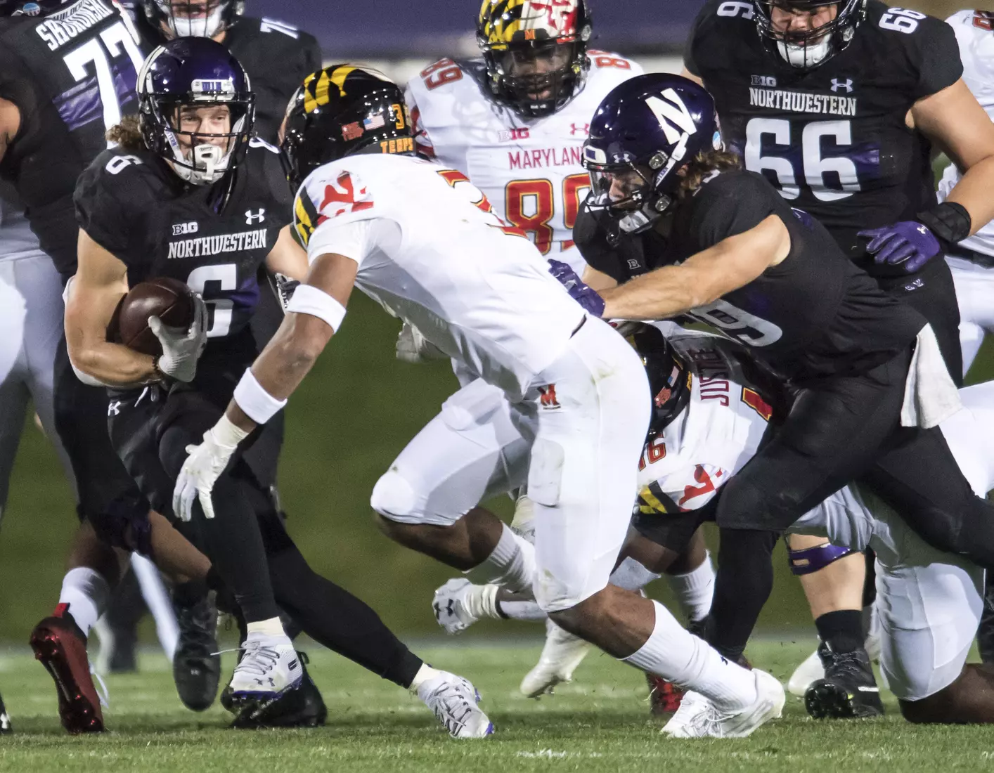 Northwestern University Football against Maryland Oct 24, 2020 in Evanston, Ill.