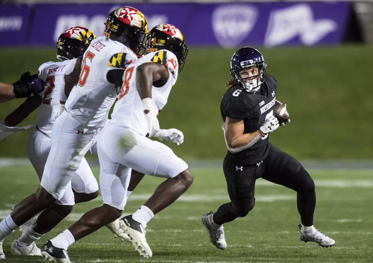 Northwestern University Football against Maryland Oct 24, 2020 in Evanston, Ill.