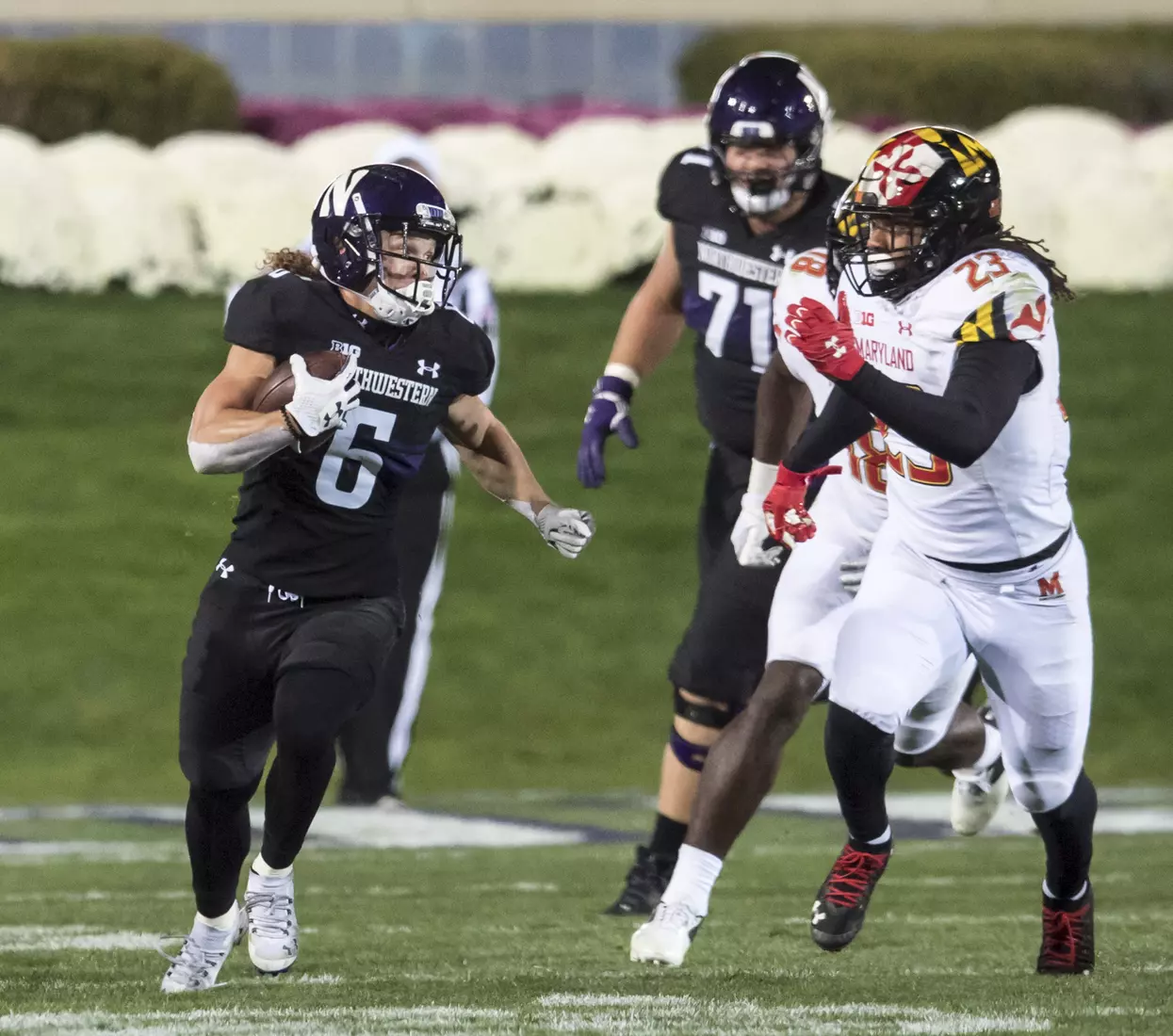 Northwestern University Football against Maryland Oct 24, 2020 in Evanston, Ill.