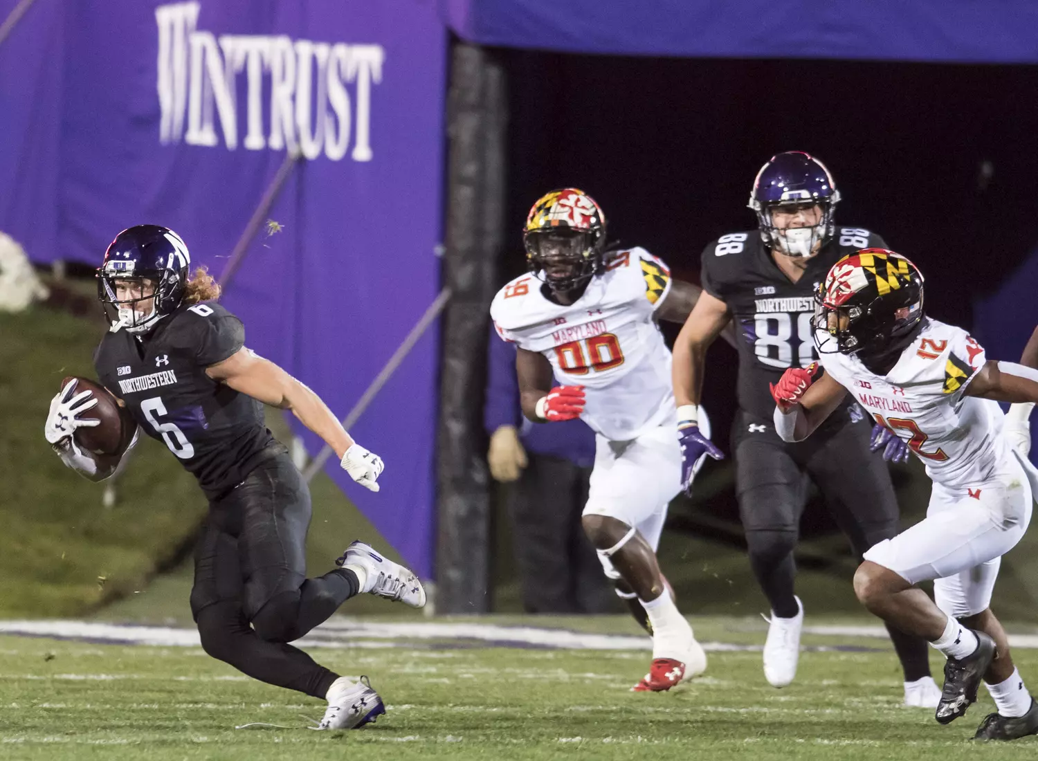 Northwestern University Football against Maryland Oct 24, 2020 in Evanston, Ill.