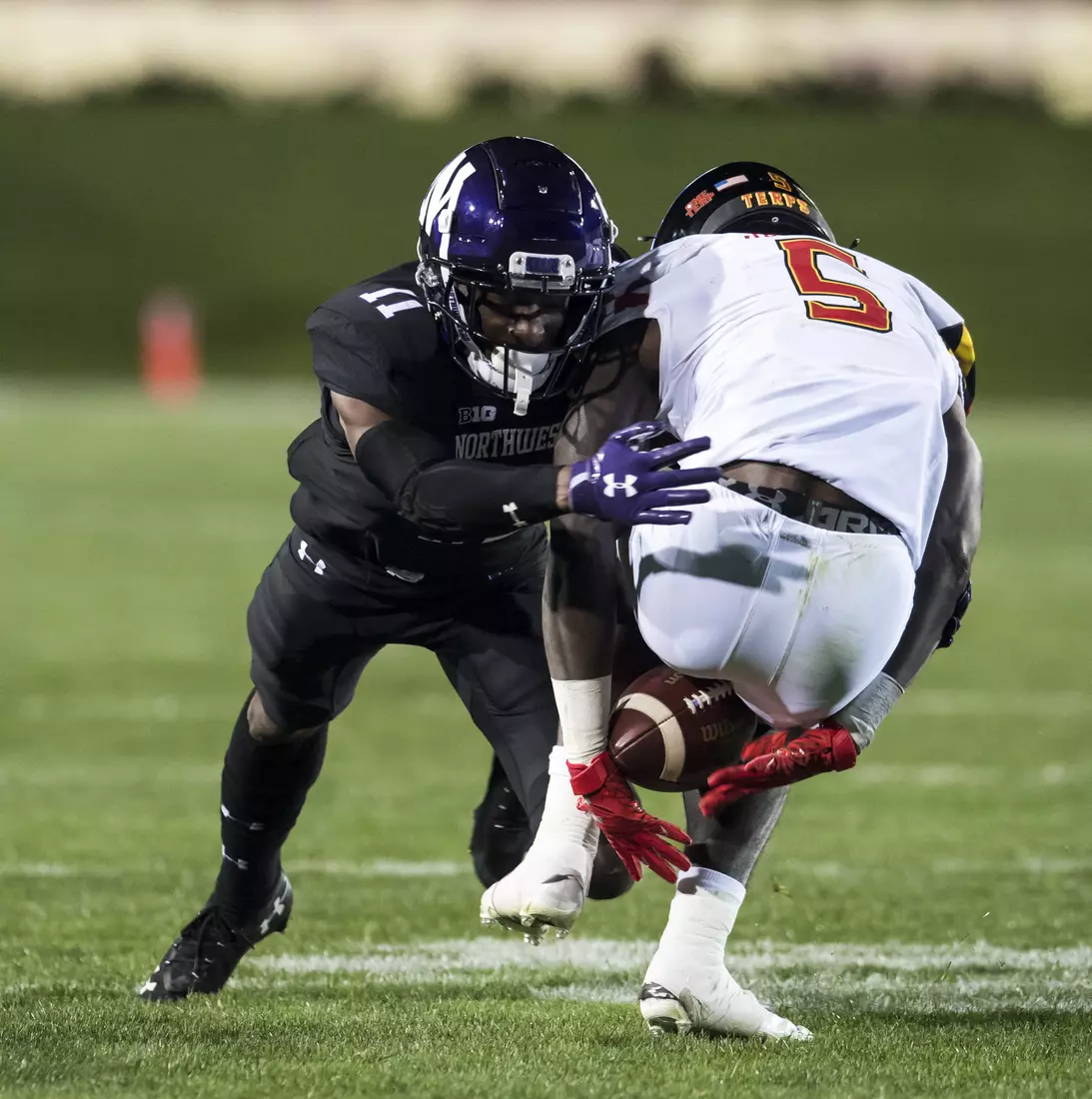 Northwestern University Football against Maryland Oct 24, 2020 in Evanston, Ill.