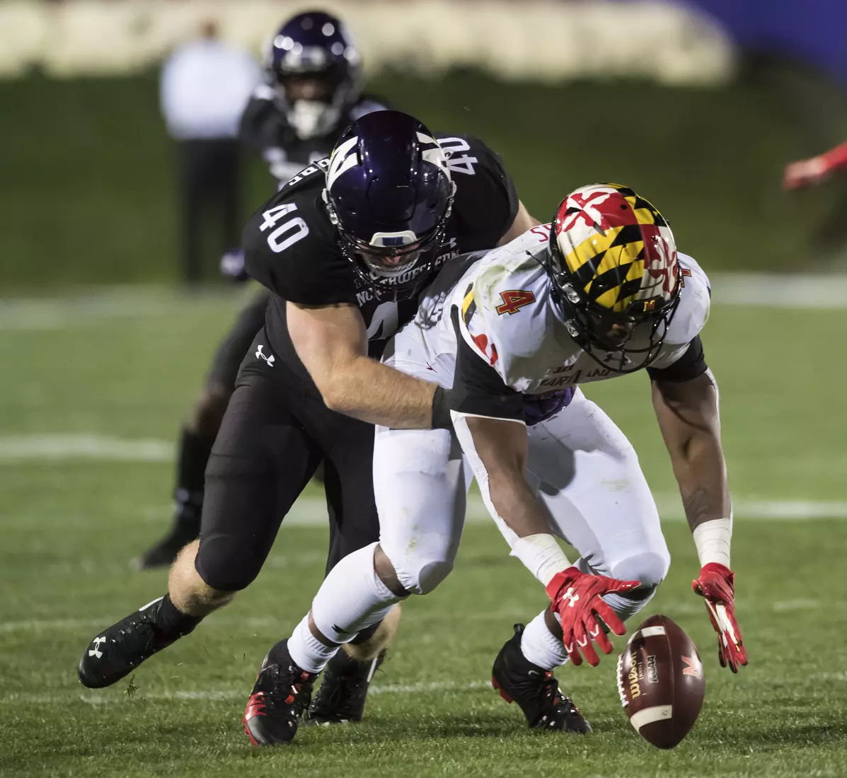 Northwestern University Football against Maryland Oct 24, 2020 in Evanston, Ill.
