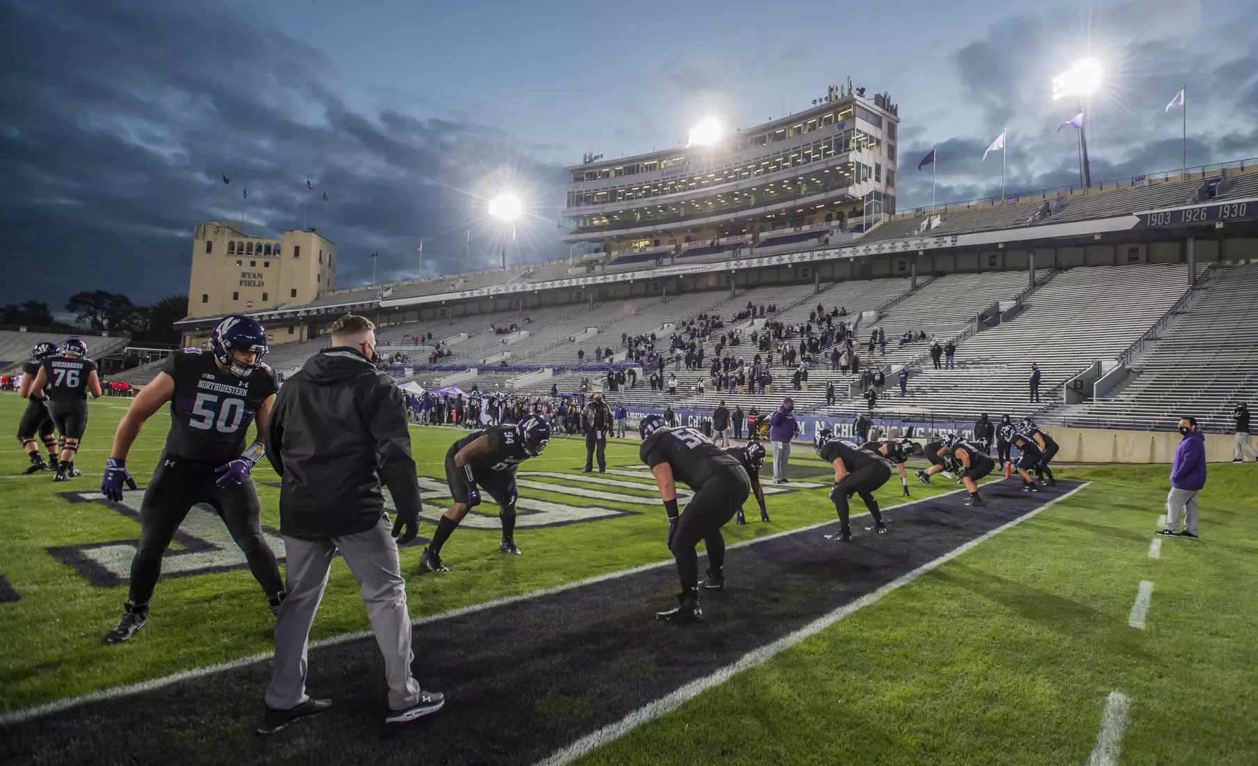 Northwestern University Football against Maryland Oct 24, 2020 in Evanston, Ill.