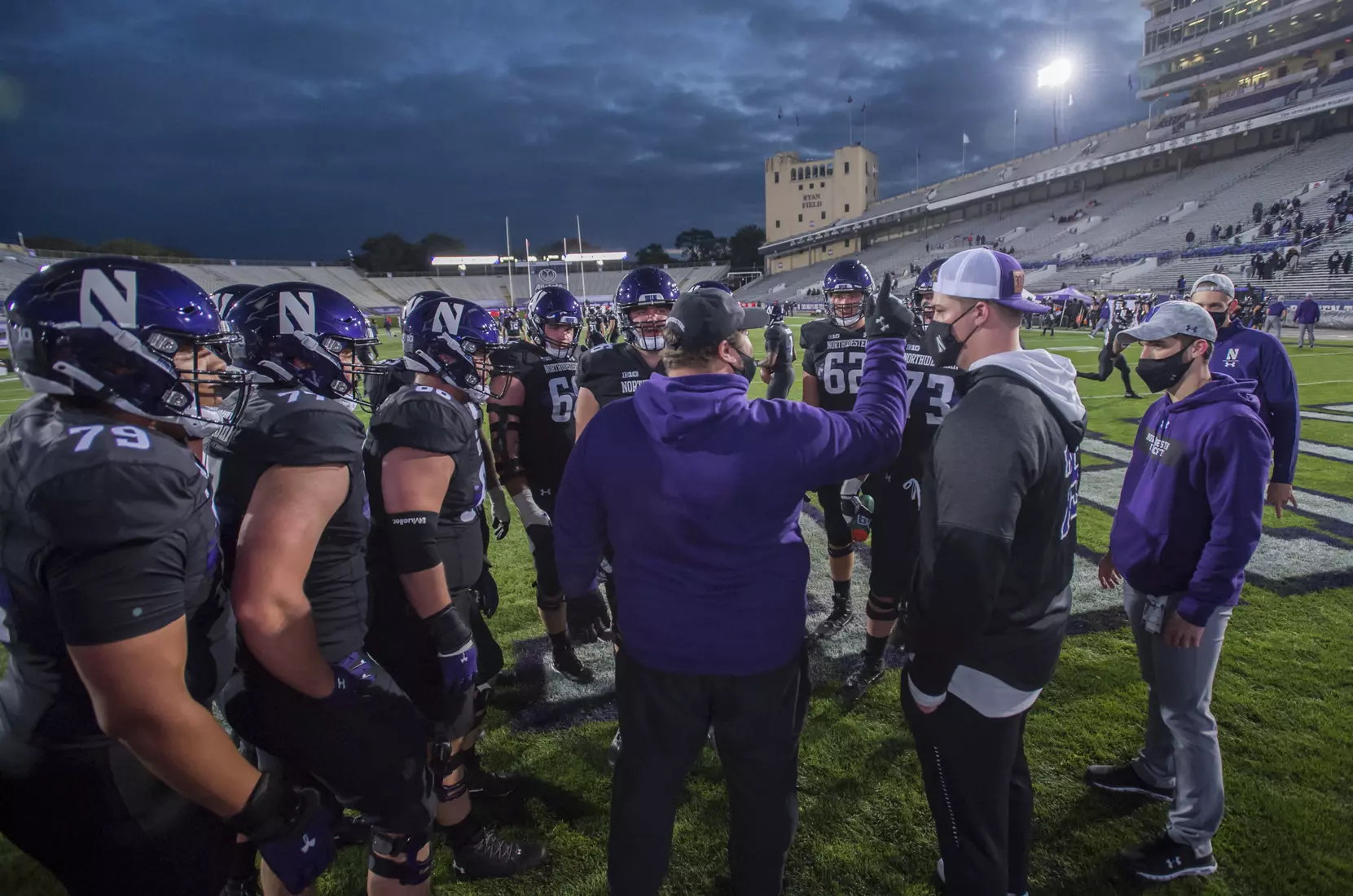 Northwestern University Football against Maryland Oct 24, 2020 in Evanston, Ill.
