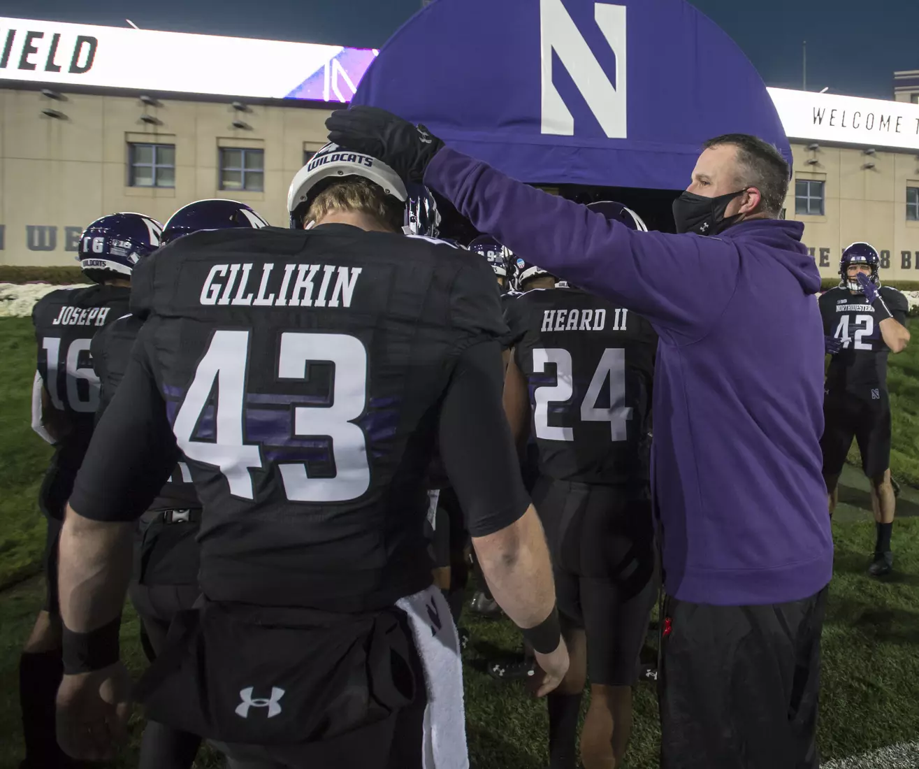 Northwestern University Football against Maryland Oct 24, 2020 in Evanston, Ill.