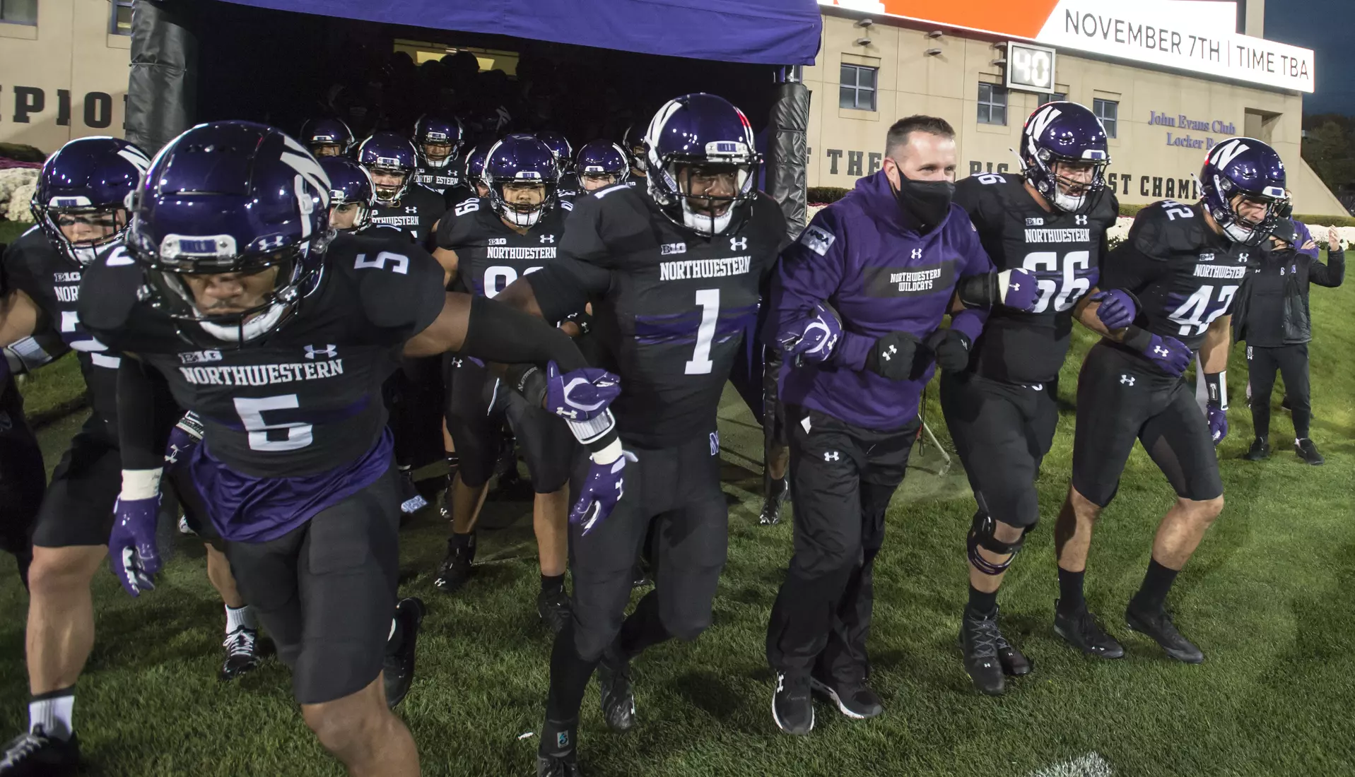 Northwestern University Football against Maryland Oct 24, 2020 in Evanston, Ill.