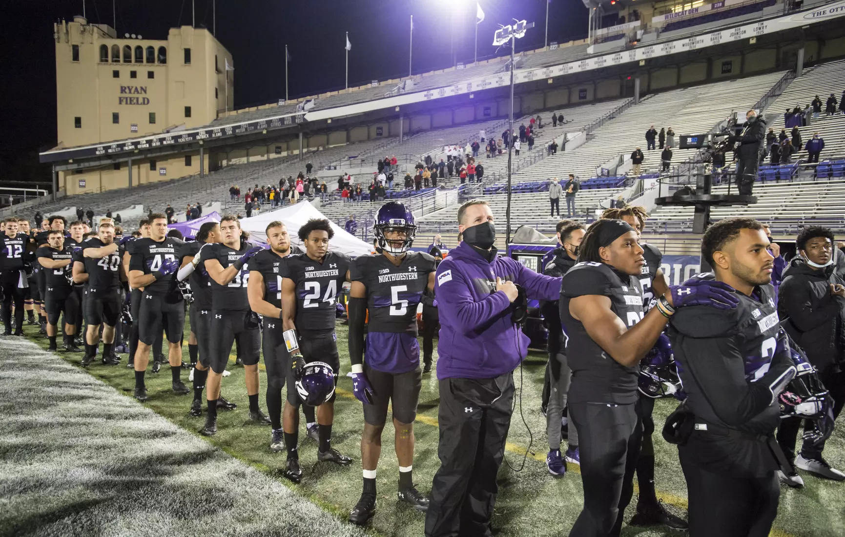 Northwestern University Football against Maryland Oct 24, 2020 in Evanston, Ill.