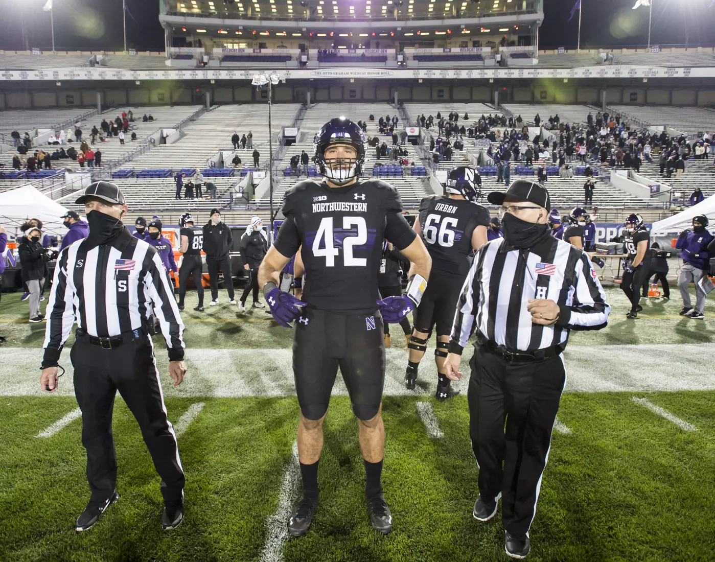 Northwestern University Football against Maryland Oct 24, 2020 in Evanston, Ill.