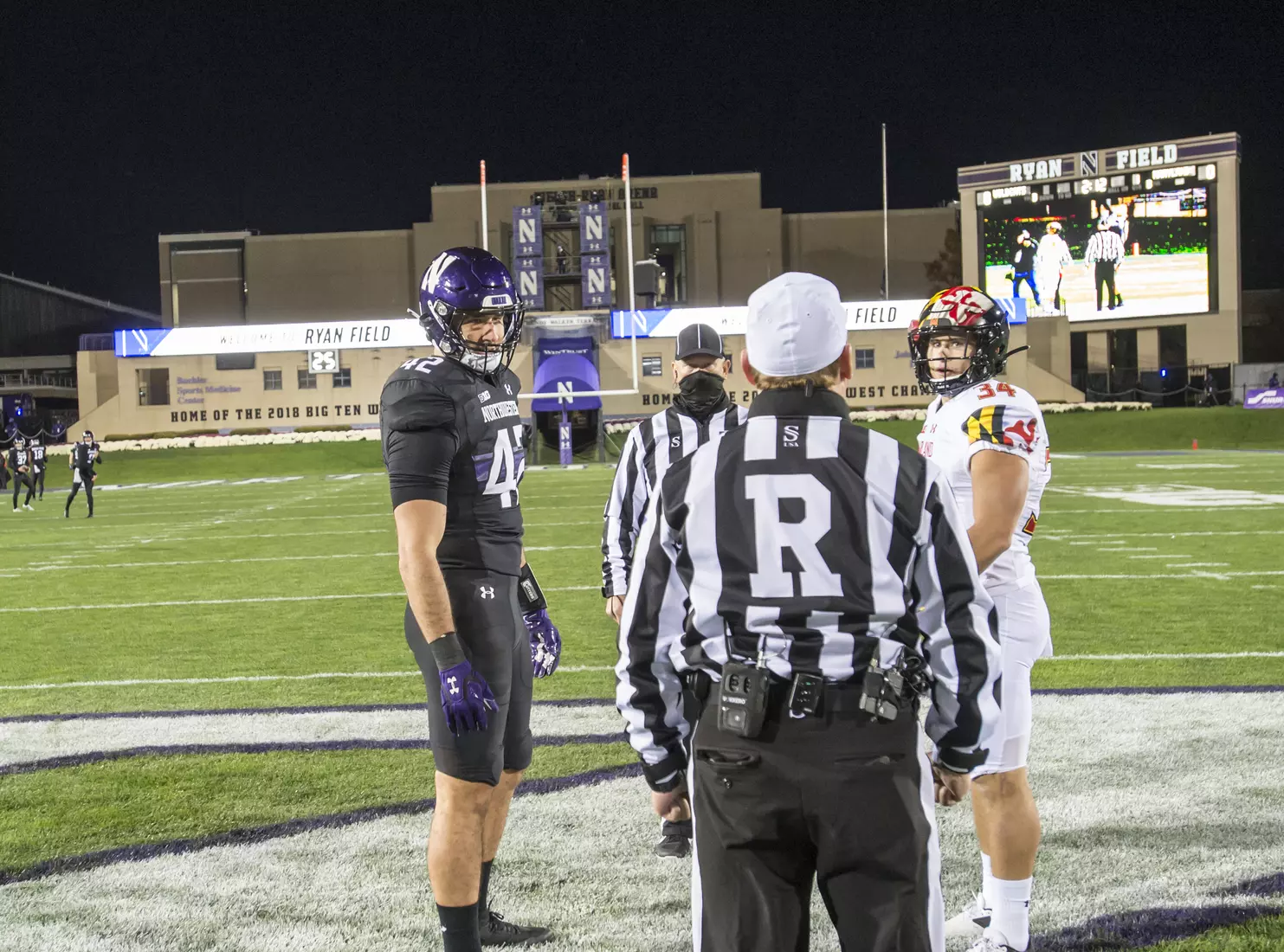 Northwestern University Football against Maryland Oct 24, 2020 in Evanston, Ill.