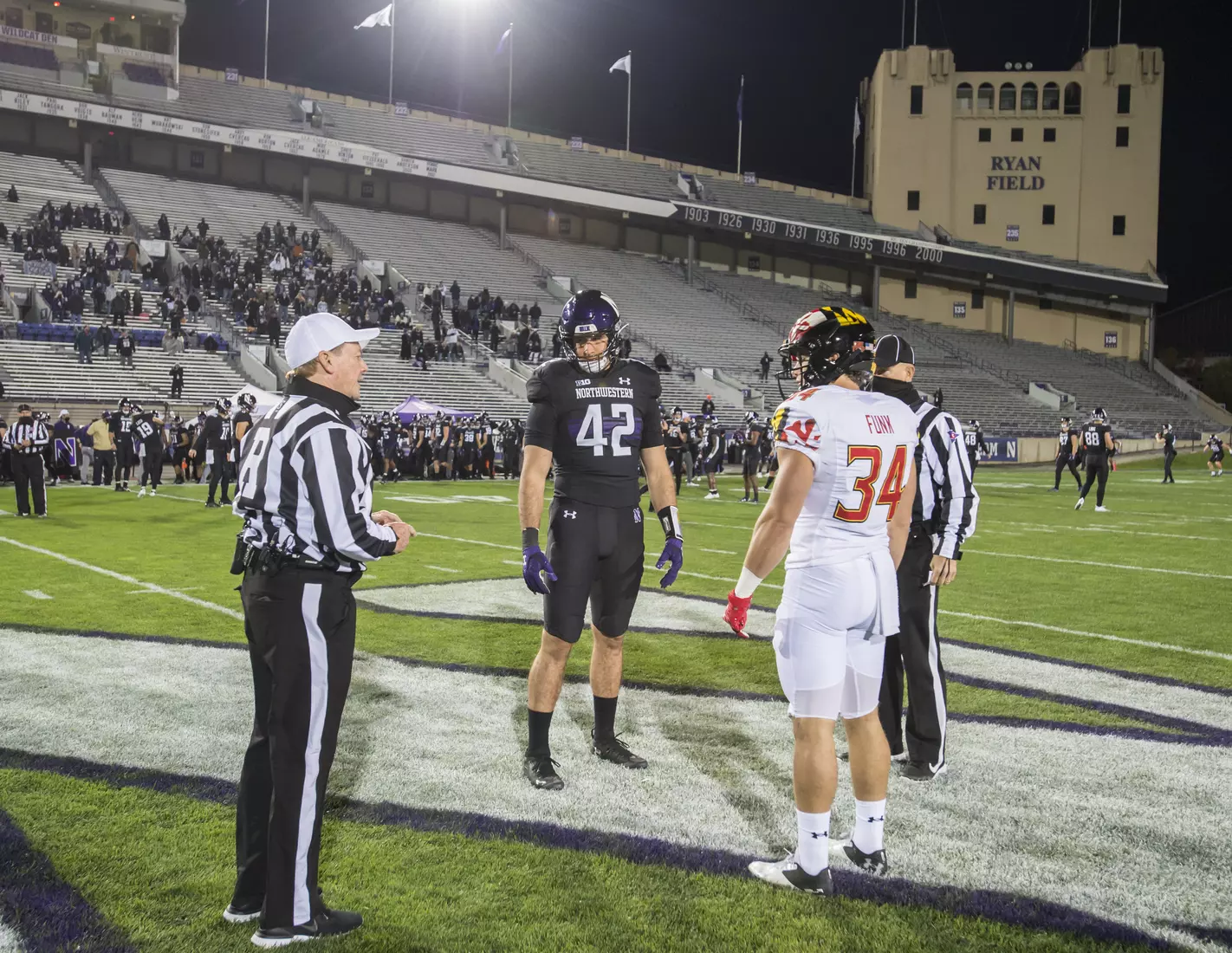 Northwestern University Football against Maryland Oct 24, 2020 in Evanston, Ill.