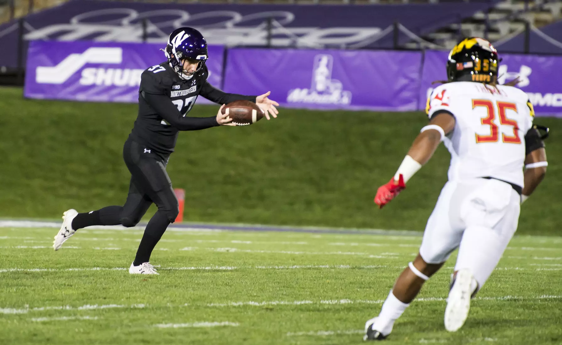 Northwestern University Football against Maryland Oct 24, 2020 in Evanston, Ill.