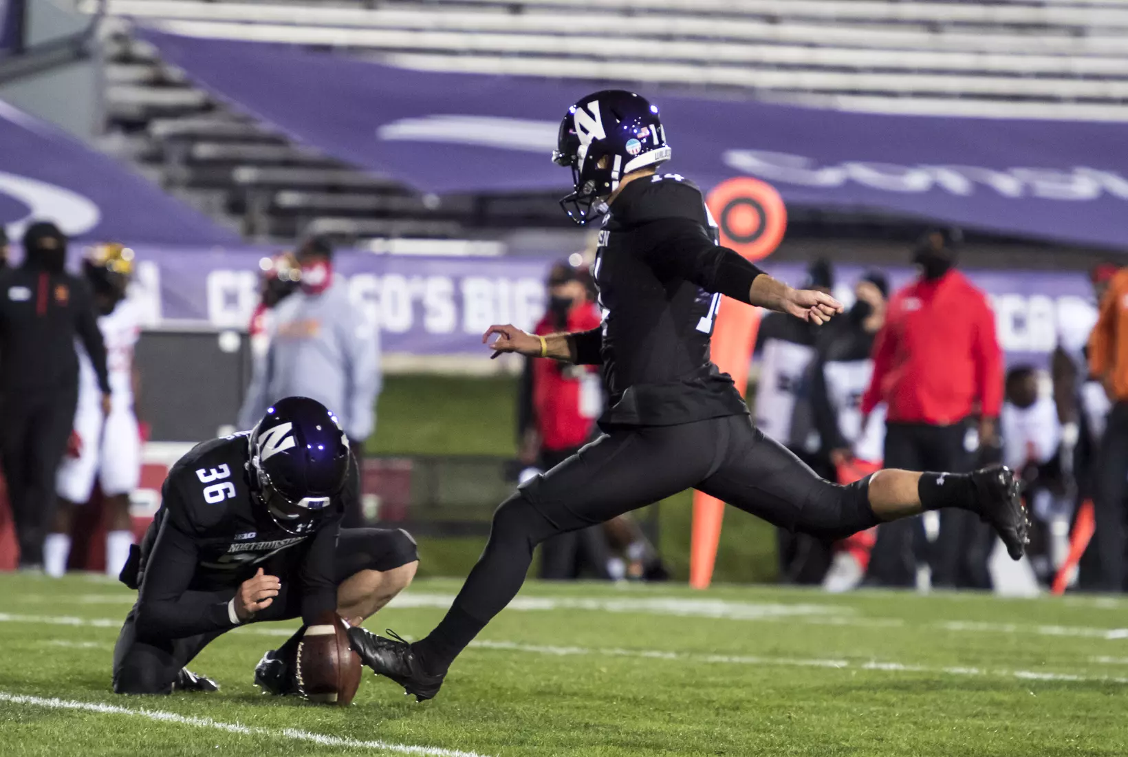 Northwestern University Football against Maryland Oct 24, 2020 in Evanston, Ill.