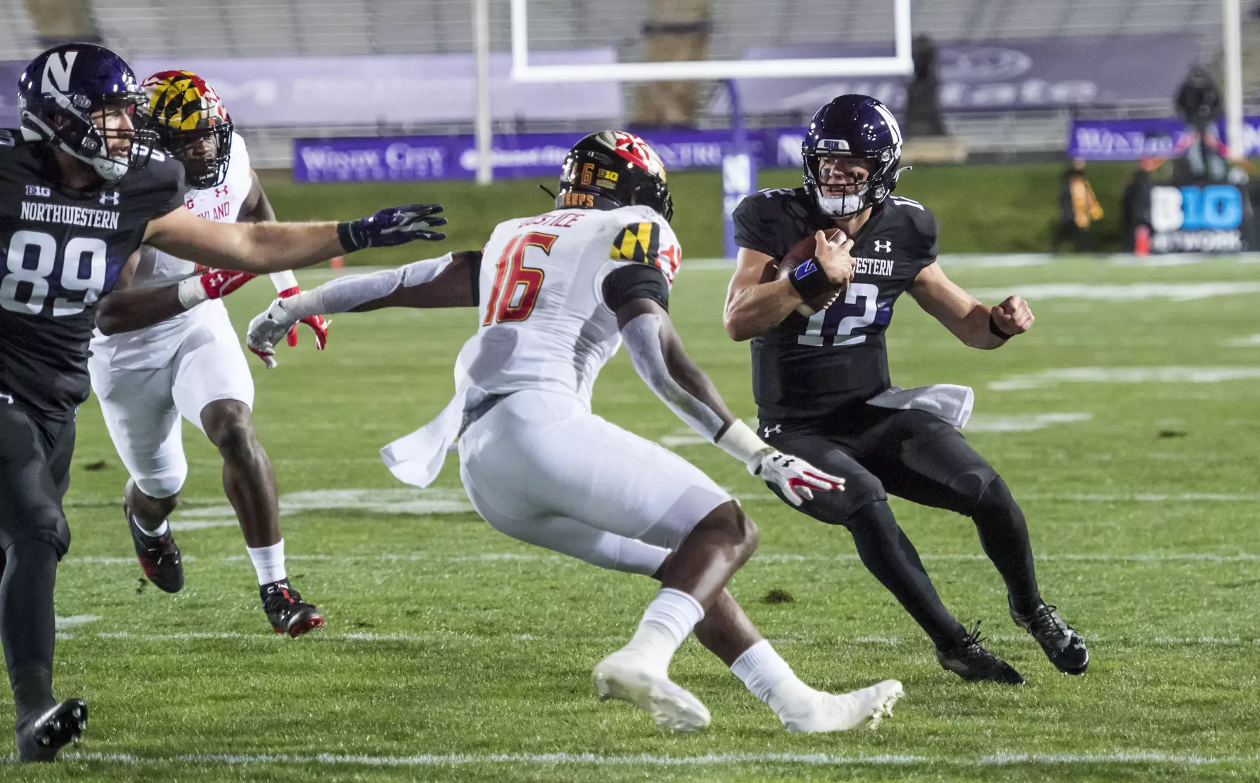 Northwestern University Football against Maryland Oct 24, 2020 in Evanston, Ill.