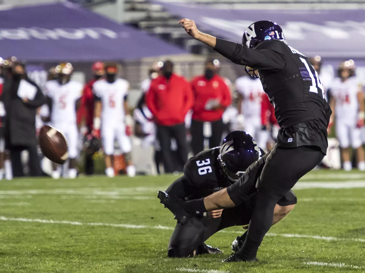 Northwestern University Football against Maryland Oct 24, 2020 in Evanston, Ill.