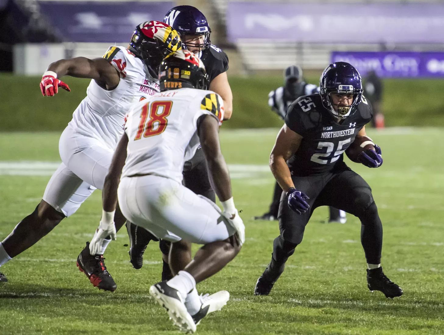 Northwestern University Football against Maryland Oct 24, 2020 in Evanston, Ill.
