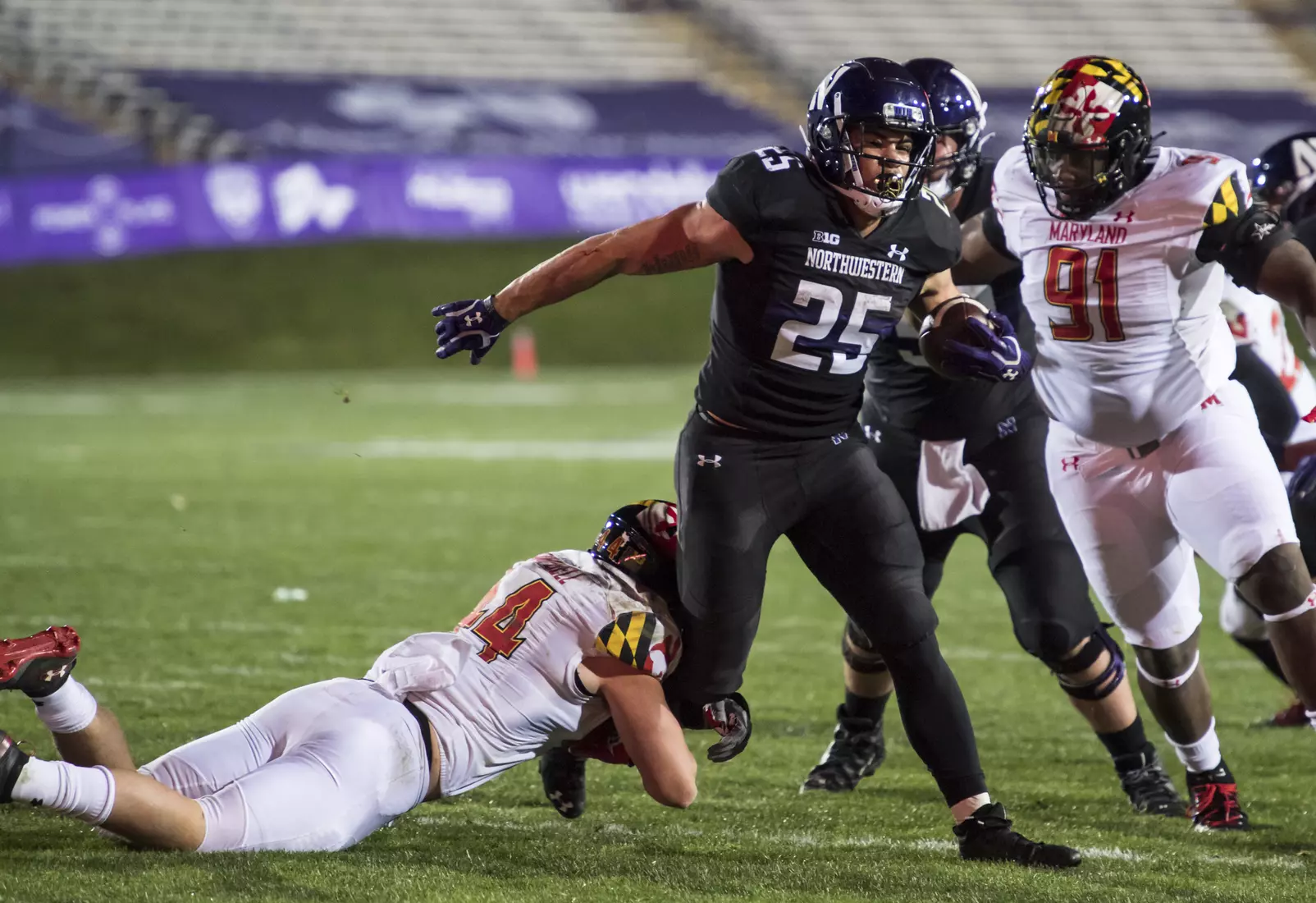 Northwestern University Football against Maryland Oct 24, 2020 in Evanston, Ill.