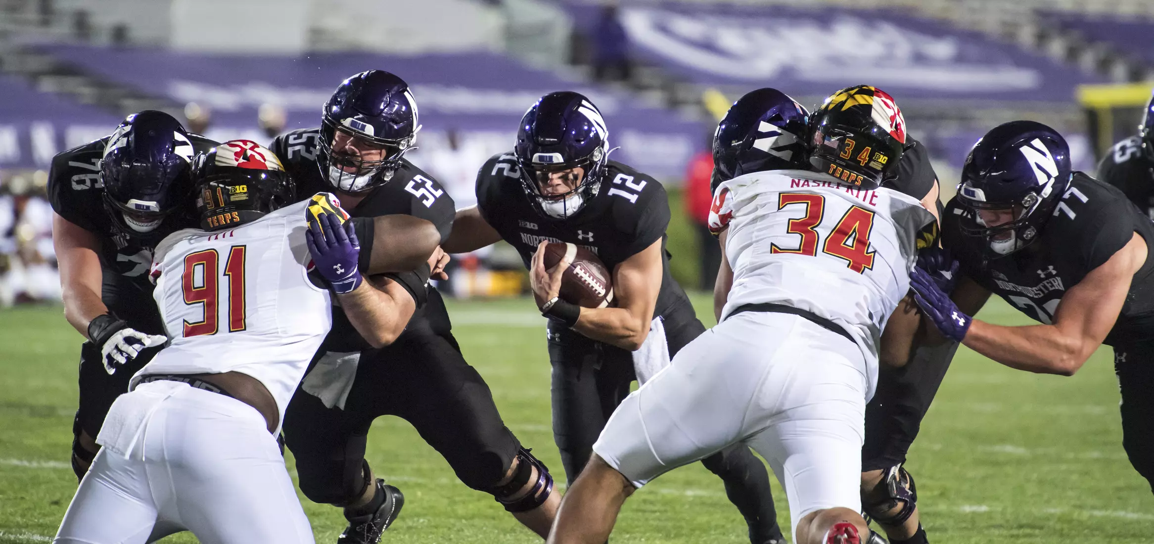 Northwestern University Football against Maryland Oct 24, 2020 in Evanston, Ill.