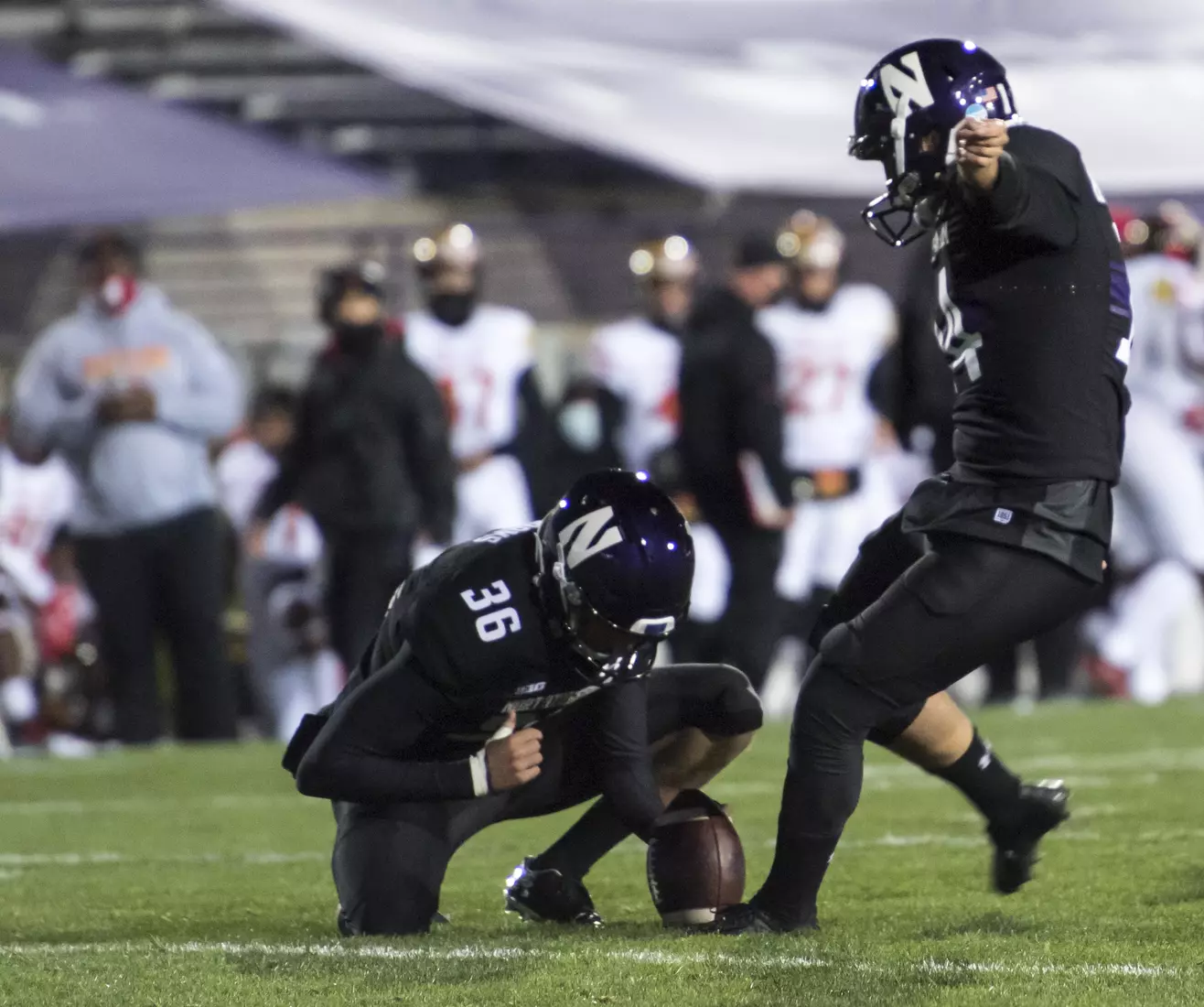 Northwestern University Football against Maryland Oct 24, 2020 in Evanston, Ill.