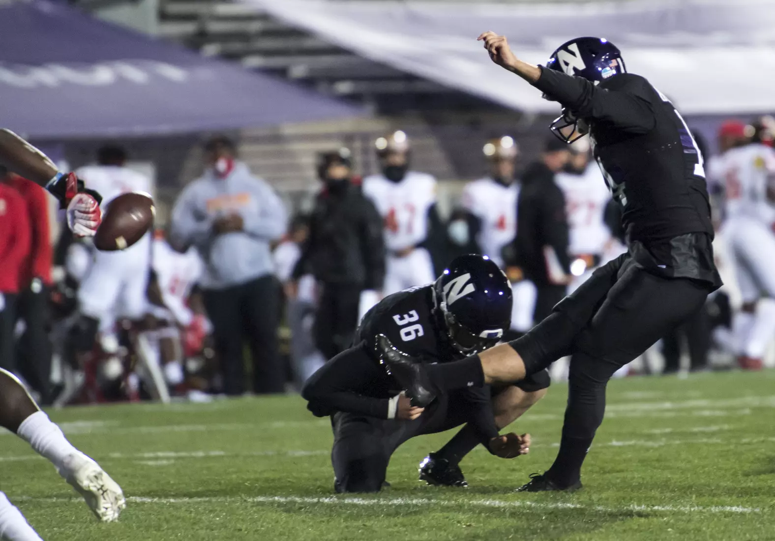 Northwestern University Football against Maryland Oct 24, 2020 in Evanston, Ill.