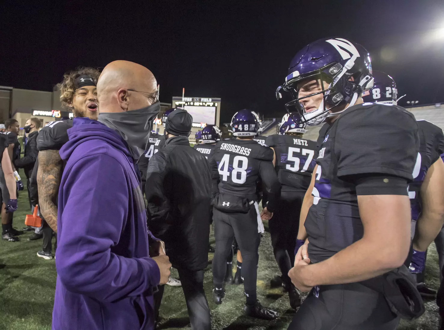 Northwestern University Football against Maryland Oct 24, 2020 in Evanston, Ill.