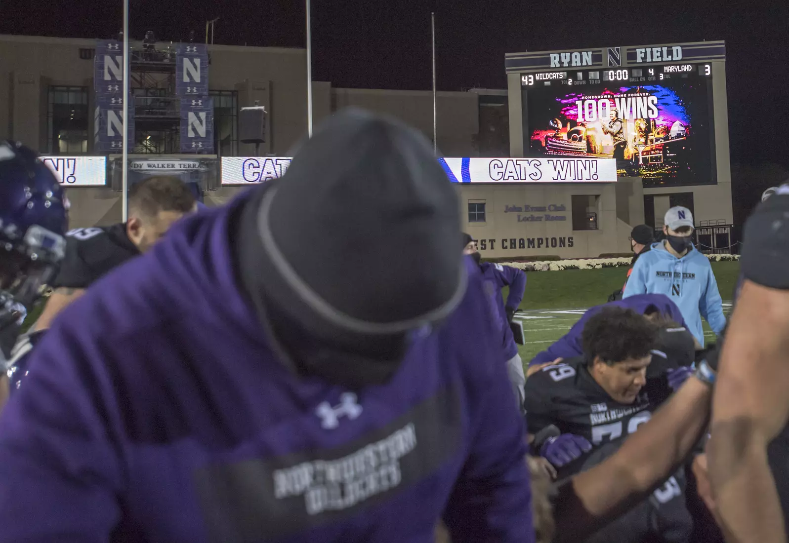 Northwestern University Football against Maryland Oct 24, 2020 in Evanston, Ill.
