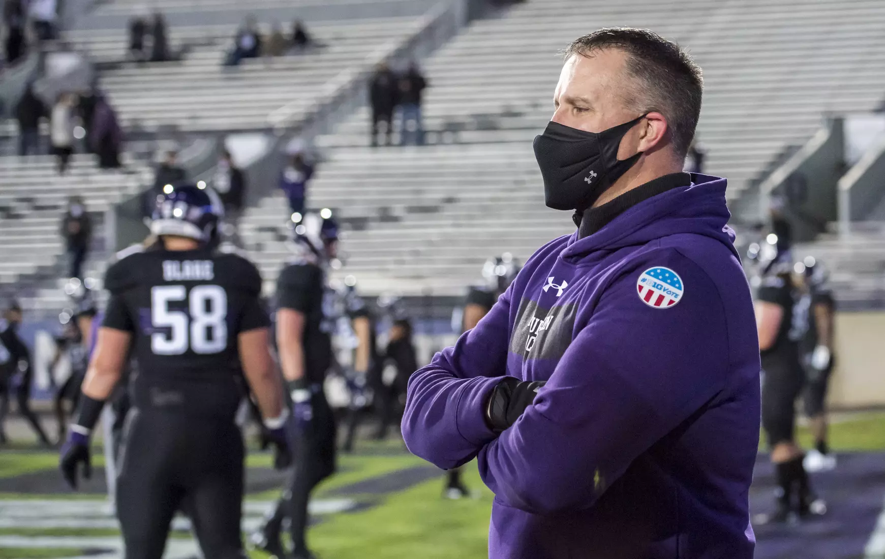 Northwestern University Football against Maryland Oct 24, 2020 in Evanston, Ill.