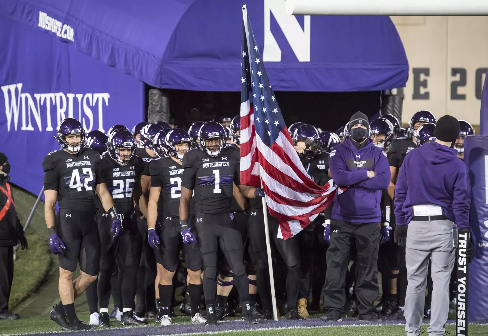 Northwestern University Football against Maryland Oct 24, 2020 in Evanston, Ill.