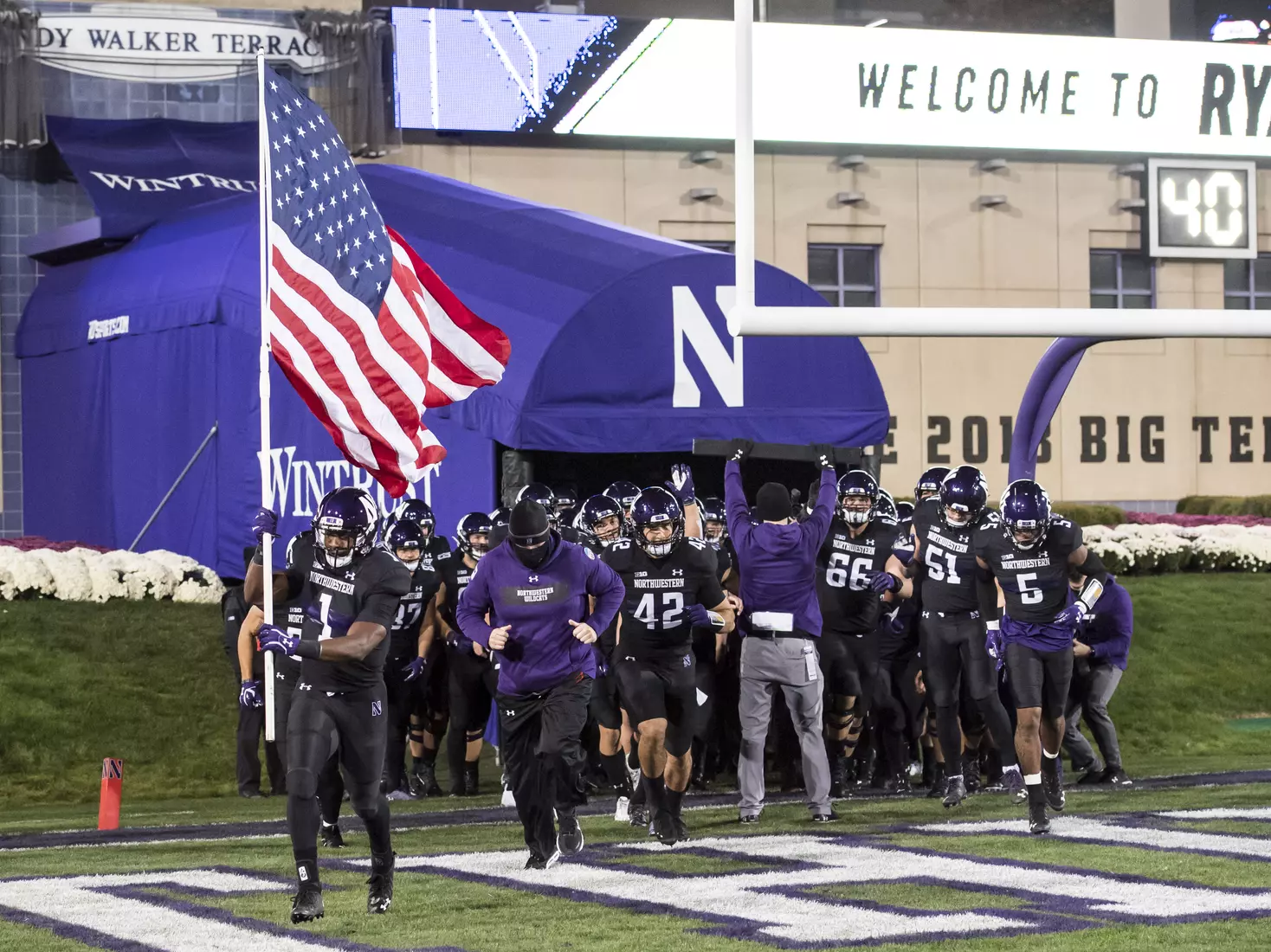 Northwestern University Football against Maryland Oct 24, 2020 in Evanston, Ill.
