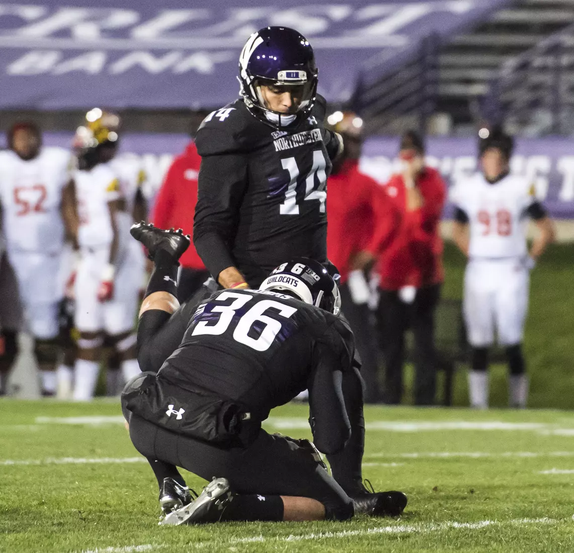Northwestern University Football against Maryland Oct 24, 2020 in Evanston, Ill.