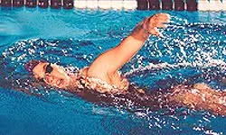 Dominique Diezi swam in four events at the U.S. Open from Dec. 2-4