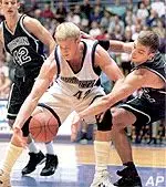 Eschmeyer picks up a <BR>loose ball in win over Furman.