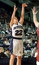 Clarissa Flores led<BR>Northwestern in scoring<BR>with 12 points against Michigan.