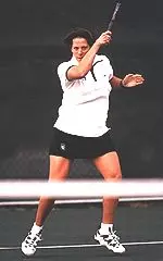 Laura Guignon has now recorded<br>20-or-more singles wins in<br>three of her four years at NU