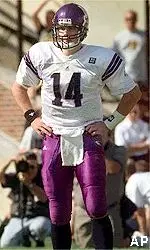 QB Gavin Hoffman completed<br>13 of 23 passes for<br>156 yards against Michigan.