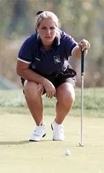 Senior Christie Hermes finished in fourth place at this weekend's Mercedes-Benz Intercollegiate.