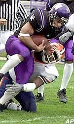 Damien Anderson scored four touchdowns Saturday against Illinois.