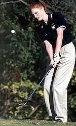 Elizabeth Burden shot a 74 Friday and tops NU's leaderboard at the NCAA's