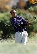 Luke Donald's two-round total of 1-over-par 75 wasn't enough at Cog Hill