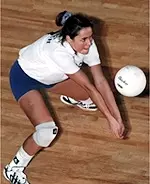 Carmen Burbach and women's volleyball are in Honolulu this weekend