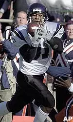 CB Marvin Ward tries to intercept but is unable to hang on to a pass Thursday.