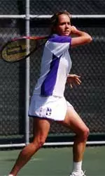 Shannon Duffy won at No. 3 singles and No. 2 doubles in the Wildcats victory over Alabama Sunday afternoon.